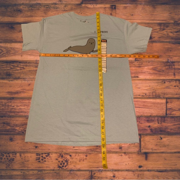 Threadless Funny Seal Of Approval Shirt Blue Spencer’s Warped Tour Scene Emo - Picture 3 of 5